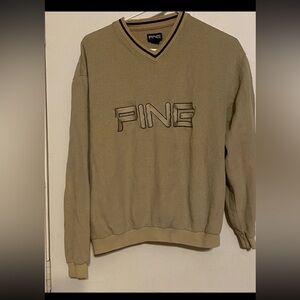 PING golf Men's Tan Sweater size m